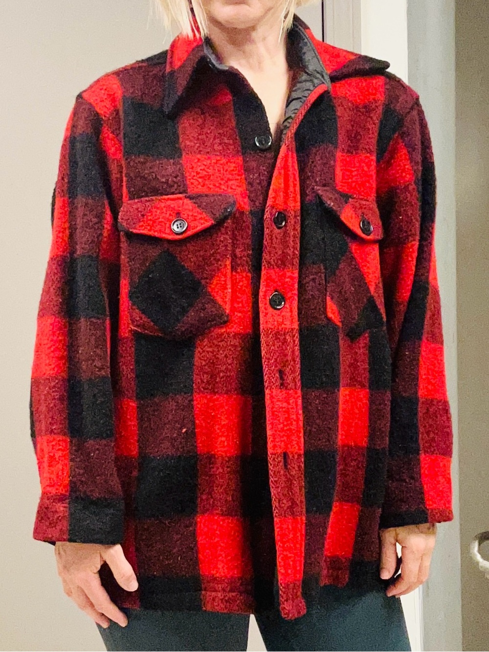 Vintage L.L. Bean Wool Buffalo Plaid